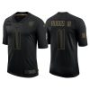 Men's Las Vegas Raiders #11 Henry Ruggs III Black 2020 Salute To Service Limited Stitched Jersey  - Custom Name