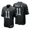 Men's Las Vegas Raiders #11 Henry Ruggs III Black Game Stitched Jersey - Custom Name