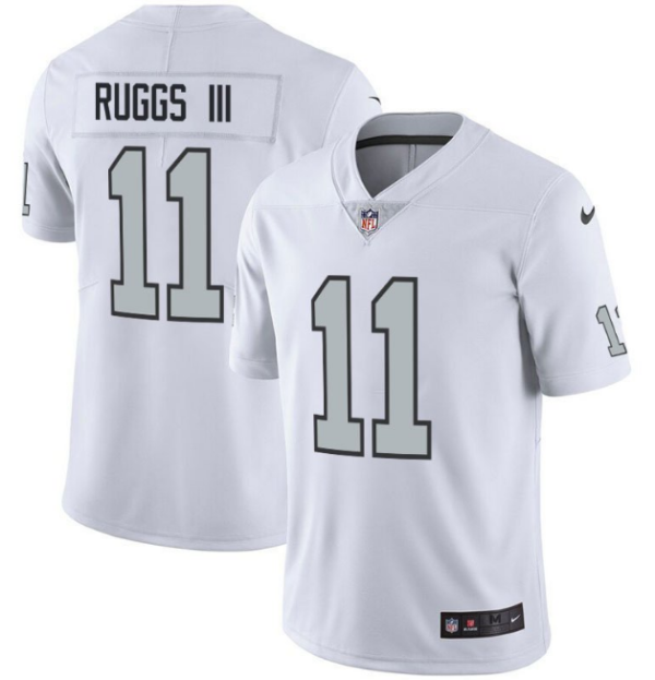 Men's Las Vegas Raiders #11 Henry Ruggs III White Color Rush Limited Stitched Jersey - Custom Name