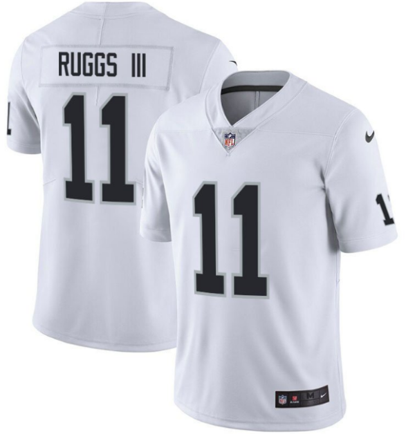 Men's Las Vegas Raiders #11 Henry Ruggs III White Vapor Limited Stitched Jersey - Custom Name