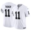 Men's Las Vegas Raiders #11 Tre Tucker White 2023 F.U.S.E Vapor Untouchable Stitched Football Jersey - Custom Name