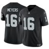 Men's Las Vegas Raiders #16 Jakobi Meyers Black 2023 F.U.S.E Vapor Untouchable Stitched Football Jersey - Custom Name