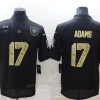 Men's Las Vegas Raiders #17 Davante Adams Black Camo Salute To Service Limited Stitched Jersey - Custom Name