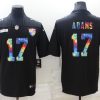 Men's Las Vegas Raiders #17 Davante Adams Black Crucial Catch Limited Stitched Jersey - Custom Name
