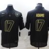 Men's Las Vegas Raiders #17 Davante Adams Black Salute To Service Limited Stitched Jersey - Custom Name