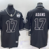 Men's Las Vegas Raiders #17 Davante Adams Black Shadow Vapor Limited Stitched Jersey - Custom Name
