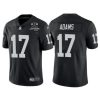 Men's Las Vegas Raiders #17 Davante Adams Black With 2020 Inaugural Season Patch Vapor Limited Stitched Jersey - Custom Name