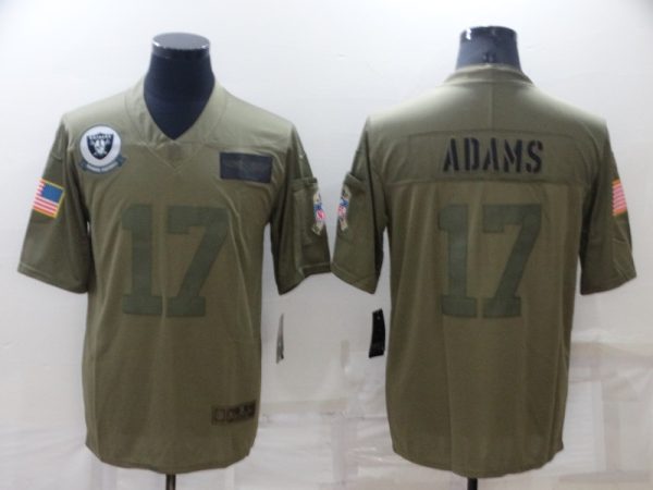 Men's Las Vegas Raiders #17 Davante Adams Camo Salute To Service Limited Stitched Jersey - Custom Name