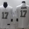 Men's Las Vegas Raiders #17 Davante Adams White Color Rush Limited Stitched Jersey - Custom Name