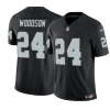 Men's Las Vegas Raiders #24 Charles Woodson Black 2023 F.U.S.E Vapor Untouchable Stitched Football Jersey - Custom Name