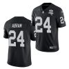 Men's Las Vegas Raiders #24 Johnathan Abram Black NFL 2020 Inaugural Season Vapor Untouchable Limited Stitched Jersey - Custom Name