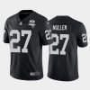 Men's Las Vegas Raiders #27 Trayvon Mullen Black NFL 2020 Inaugural Season Vapor Limited Stitched Jersey - Custom Name