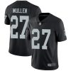 Men's Las Vegas Raiders #27 Trayvon Mullen Black Vapor Limited Stitched Jersey - Custom Name