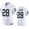 Men's Las Vegas Raiders #28 Josh Jacobs White 2023 F.U.S.E Vapor Untouchable Stitched Football Jersey - Custom Name