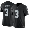 Men's Las Vegas Raiders #3 Zamir White Black 2024 F.U.S.E Vapor Stitched Football Jersey  - Custom Name