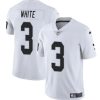 Men's Las Vegas Raiders #3 Zamir White White 2024 Vapor Stitched Football Jersey - Custom Name