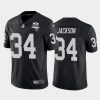Men's Las Vegas Raiders #34 Bo Jackson Black NFL 2020 Inaugural Season Vapor Limited Stitched Jersey - Custom Name