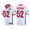 Men's Las Vegas Raiders #52 Denzel Perryman 2022 White AFC Pro Bowl Stitched Jersey - Custom Name