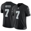 Men's Las Vegas Raiders #7 Brian Hoyer Black 2023 F.U.S.E Vapor Untouchable Stitched Football Jersey  - Custom Name