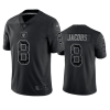 Men's Las Vegas Raiders #8 Josh Jacobs Black Reflective Limited Stitched Football Jersey - Custom Name
