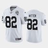 Men's Las Vegas Raiders #82 Jason Witten White NFL 2020 Inaugural Season Vapor Limited Stitched Jersey  - Custom Name