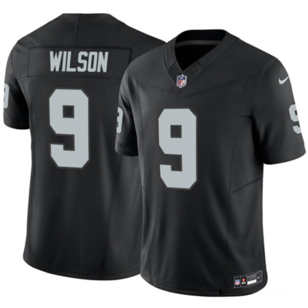 Men's Las Vegas Raiders #9 Tyree Wilson Black 2023 F.U.S.E Vapor Untouchable Stitched Football Jersey - Custom Name