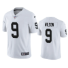 Men's Las Vegas Raiders #9 Tyree Wilson White 2023 Draft Vapor Limited Stitched Football Jersey - Custom Name
