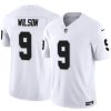 Men's Las Vegas Raiders #9 Tyree Wilson White 2023 F.U.S.E. With Prem1ere Patch Vapor Untouchable Limited Stitched Football Jersey - Custom Name