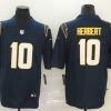 Men's Los Angeles Chargers #10 Justin Herbert 2020 Navy Vapor Untouchable Limited Stitched NFL Jersey - Custom Name