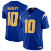 Men's Los Angeles Chargers #10 Justin Herbert Royal 2023 F.U.S.E. Vapor Untouchable Limited Stitched Jersey - Custom Name
