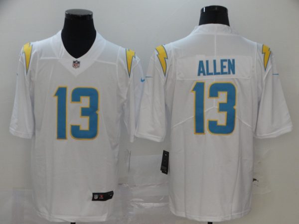 Men's Los Angeles Chargers #13 Keenan Allen 2020 White Vapor Untouchable Limited Stitched NFL Jersey - Custom Name