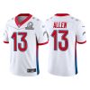 Men's Los Angeles Chargers #13 Keenan Allen 2022 White AFC Pro Bowl Stitched Jersey - Custom Name