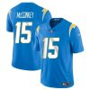 Men's Los Angeles Chargers #15 Ladd McConkey Light Blue 2024 Draft Vapor Limited Stitched Football Jersey - Custom Name