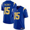 Men's Los Angeles Chargers #15 Ladd McConkey Royal 2024 Draft Vapor Limited Stitched Football Jersey - Custom Name