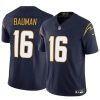 Men's Los Angeles Chargers #16 Casey Bauman Navy 2024 F.U.S.E Vapor Limited Stitched Football Jersey - Custom Name