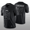 Men's Los Angeles Chargers #21 LaDainian Tomlinson Black Reflective Limited Stitched Football Jersey - Custom Name