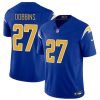 Men's Los Angeles Chargers #27 J.K. Dobbins Royal 2024 F.U.S.E Vapor Limited Stitched Football Jersey - Custom Name