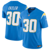 Men's Los Angeles Chargers #30 Austin Ekeler Blue 2023 F.U.S.E. Vapor Untouchable Limited Stitched Jersey - Custom Name