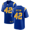 Men's Los Angeles Chargers #42 Elijah Dotson Royal Stitched Game Jersey  - Custom Name