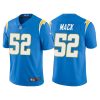 Men's Los Angeles Chargers #52 Khalil Mack 2021 Blue Vapor Untouchable Limited Stitched Jersey - Custom Name
