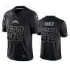 Men's Los Angeles Chargers #52 Khalil Mack Black Reflective Limited Stitched Football Jersey - Custom Name