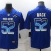 Men's Los Angeles Chargers #52 Khalil Mack Royal Pro Bowl Stitched Jersey - Custom Name
