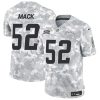 Men's Los Angeles Chargers #52 Khalil Mack2024 F.U.S.E Arctic Camo Salute to Service Limited Stitched Football Jersey - Custom Name