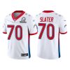 Men's Los Angeles Chargers #70 Rashawn Slater 2022 White AFC Pro Bowl Stitched Jersey  - Custom Name