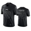 Men's Los Angeles Chargers #70 Rashawn Slater Black Reflective Limited Stitched Football Jersey - Custom Name