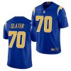 Men's Los Angeles Chargers #70 Rashawn Slater Royal NFL 2021 Draft Vapor Untouchable Limited Stitched Jersey - Custom Name