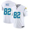 Men's Los Angeles Chargers #82 Brenden Rice White 2024 Draft F.U.S.E Vapor Limited Stitched Football Jersey - Custom Name