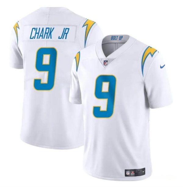 Men's Los Angeles Chargers #9 DJ Chark Jr White 2024 Vapor Limited Stitched Football Jersey  - Custom Name