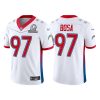 Men's Los Angeles Chargers #97 Joey Bosa 2022 White AFC Pro Bowl Stitched Jersey - Custom Name