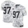 Men's Los Angeles Chargers #97 Joey Bosa 2024 F.U.S.E Arctic Camo Salute to Service Limited Stitched Football Jersey - Custom Name